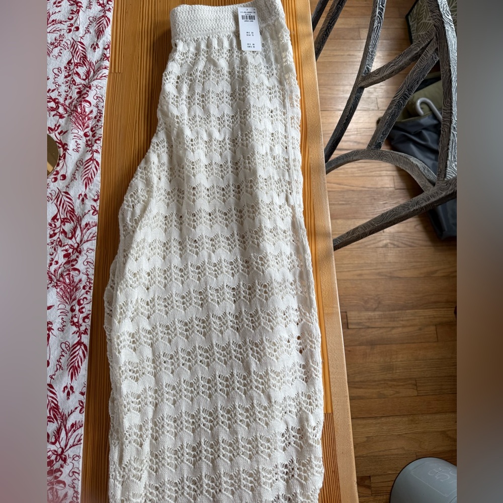 NWT Abercrombie & Fitch crochet beach coverup pant